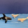 Waterwereld orka beluga taarttopper set