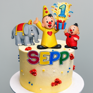bumba stijl taarttopper met leeftijd uit cadeau
